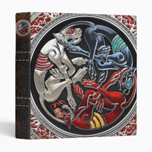[100] Celtic Treasures - Three Dogs on Silver Binder