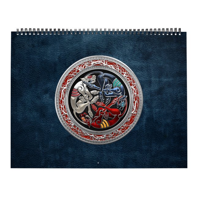 [100] Celtic Treasures - Three Dogs on Silver Calendar (Cover)