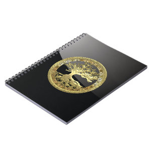 [100] Celtic Tree of Life [Gold] Notebook