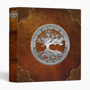 [100] Celtic Tree of Life [Silver] Binder