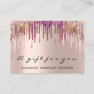 100 Certificat cadeau Holographe Unicorn Drips Ros