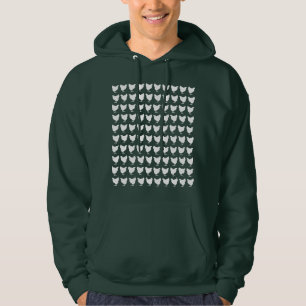 100 Chickens - White Hoodie