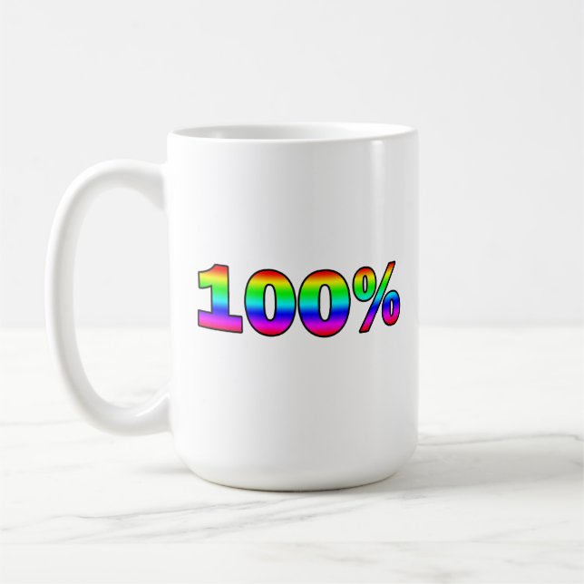 100% COFFEE MUG (Left)