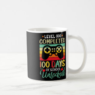 100 Completed Gamer Boys 100 Days Of School Unlock Coffee Mug