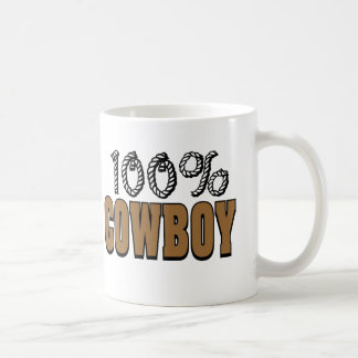 100% Cowboy Coffee Mug