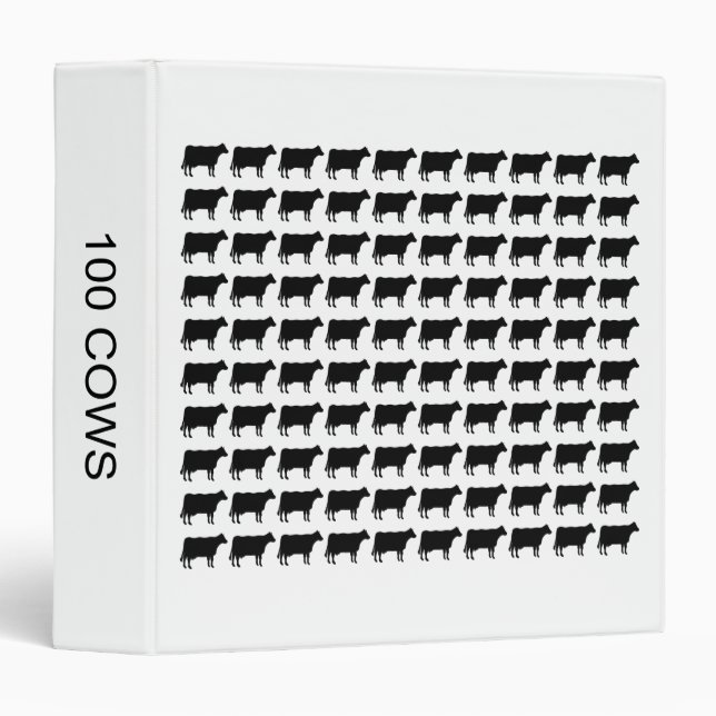 100 Cows (1.5in) Binder (Front/Spine)
