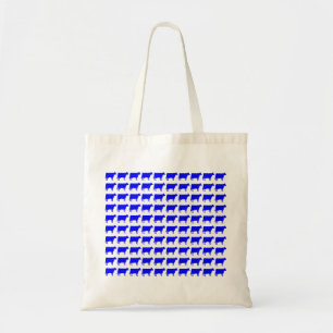 100 Cows - Blue Tote Bag