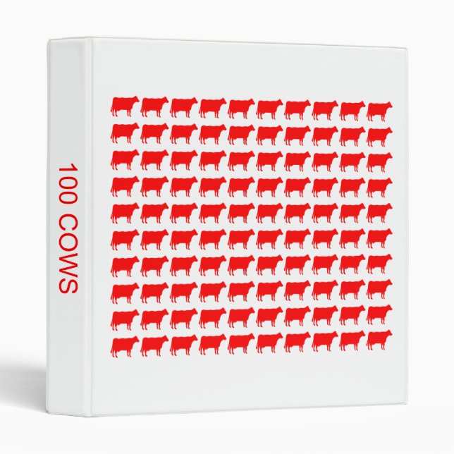 100 Cows - Red Binder (Front/Spine)