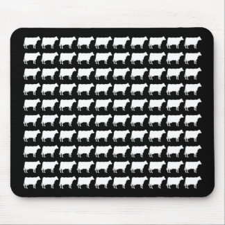 100 Cows - White Mouse Pad