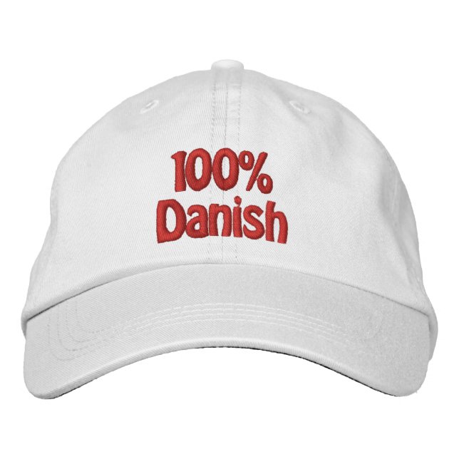 100% Danish Embroidered Hat (Front)