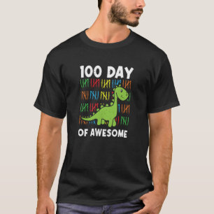 100 Day Of Awesome Rex Dinosaur Dino Tyrannosaurus T-Shirt