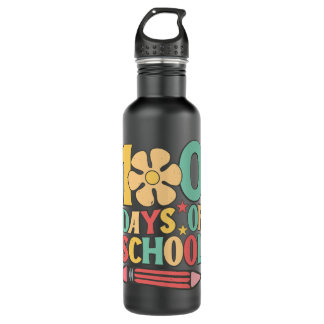 100 day of school school 710 ml water bottle