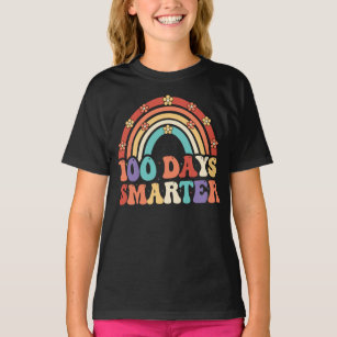 100 Day Smarter Retro Groovy 100th Days Of School T-Shirt
