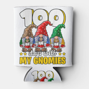 100 Day with My Gnomies Happy 100th Day of School Can Cooler