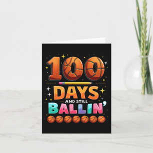 100 Days And Still Llin' Funny Sketll School Graph Card