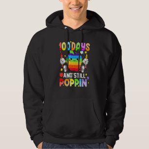 100 Days And Still Poppin 100th Day Of School Boy  Hoodie