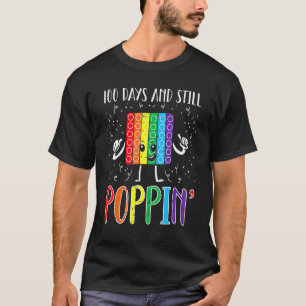 100 Days And Still Poppin 100th Day Of School Boys T-Shirt