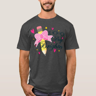 100 Days Brighter 100 Days of School 2 T-Shirt