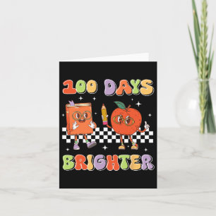 100 Days Brighter Book Smarter Students Teacher Le Card