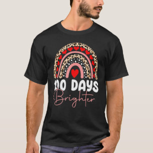 100 Days Brighter Happy 100th Day Of School Rainbo T-Shirt