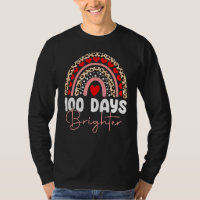 100 Days Brighter Happy 100th Day Of School Rainbo