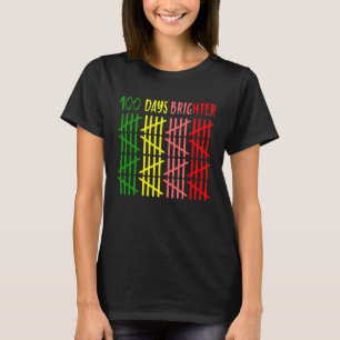 100 Days brighter Happy 100th Day of School teache T-Shirt