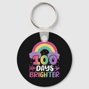 100 Days brighter Kindergarten Toddler Boy Girl Keychain