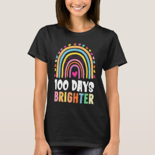 100 Days Brighter Student Happy 100th Day Of Schoo T-Shirt