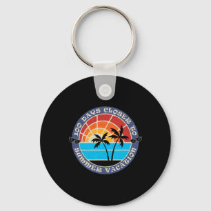 100 Days Closer To Summer - 100th Day Of School Keychain