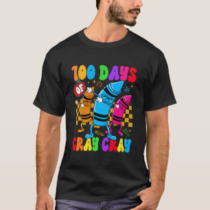 100 Days Cray Cray Of School Teacher Boys Girls T-Shirt