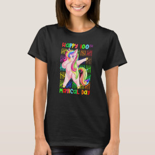 100 Days Dabbing Unicorn Happy 100th Magical Day R T-Shirt