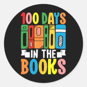 100 Days In The Books English Reading Teacher 100t Classic Round Sticker