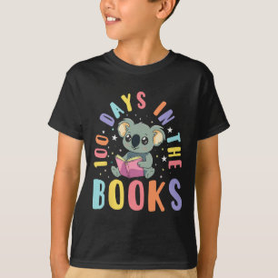100 Days In The Books Koala Reading 100th Day Of S T-Shirt