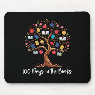 100 Days In The Books Reading Teacher 100th Day Mouse Pad