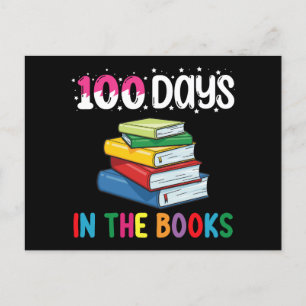 100 Days In The Books School Reading Librarian Postcard
