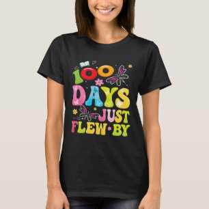 100 Days Just Flew By Butterfly 100th Day Of Schoo T-Shirt