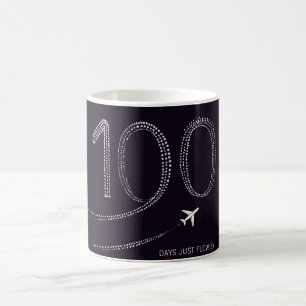 100 Days Just Flew By Jet Coffee Mug
