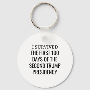 100 Days Later Survivors Club Second Trump Term  Keychain