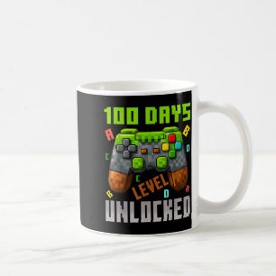 100 Days Level Unlocked Gaming 100 Days Of School Coffee Mug