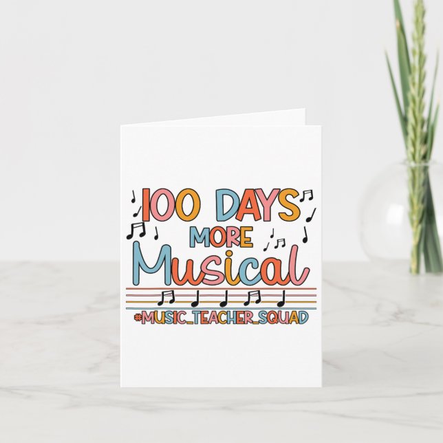 100 Days More Musical Notes 100 Days Of School Mus (Front)