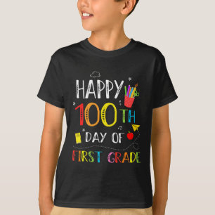 100 Days Of 1st Grade Happy 100th Day Of School Te T-Shirt