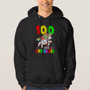 100 Days Of 2nd Grade Cute 100th Day Of School Uni Hoodie