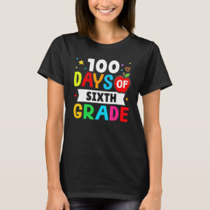 100 Days of 6th grade Toddler Boy Girl T-Shirt