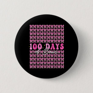 100 Days Of Bows Coquette 100th Day Of School 2 Inch Round Button