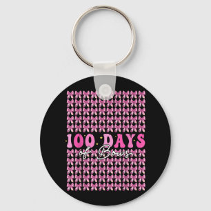 100 Days Of Bows Coquette 100th Day Of School Keychain
