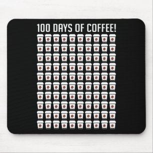 100 Days Of Coffee Teacher Appreciation 100th Day  Mouse Pad