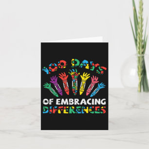 100 Days Of Embracing Autism 100th Day School Sped Card