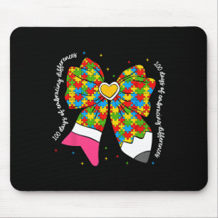100 Days Of Embracing Differences Coquette Bow Aut Mouse Pad