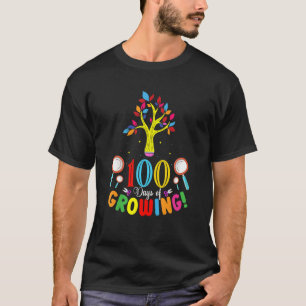 100 Days Of Growing  100 Days Of School Student Te T-Shirt