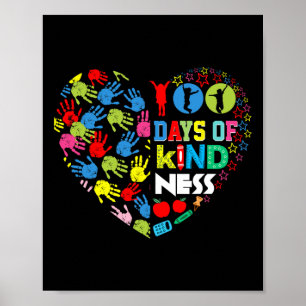 100 Days Of Kind Ness Fun 100 Days Of School Outfi Poster